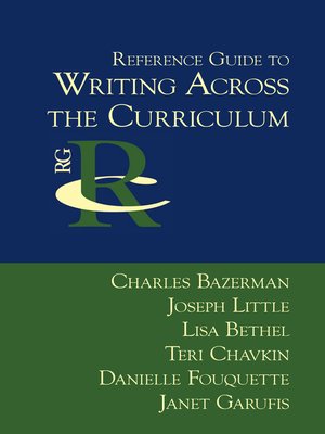 cover image of Reference Guide to Writing Across the Curriculum